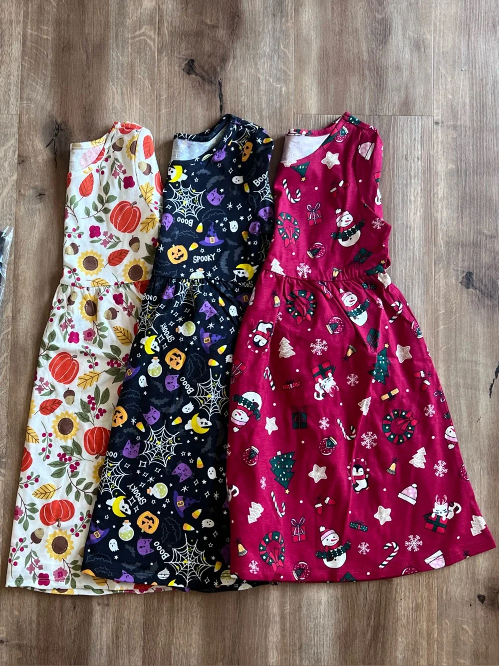 NWT The Children’s Place Kids Holiday Dress 3 Pack - Fall Halloween Christmas